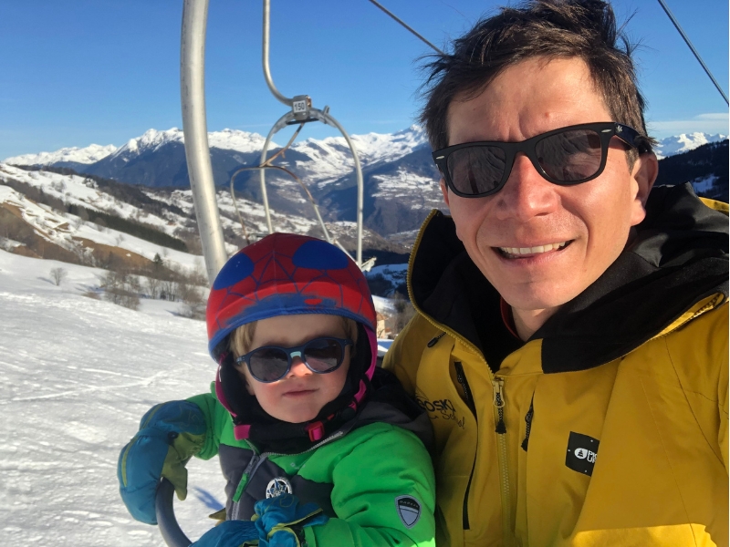 Julien bonnaire moniteur ski snowboard fondateur neoski